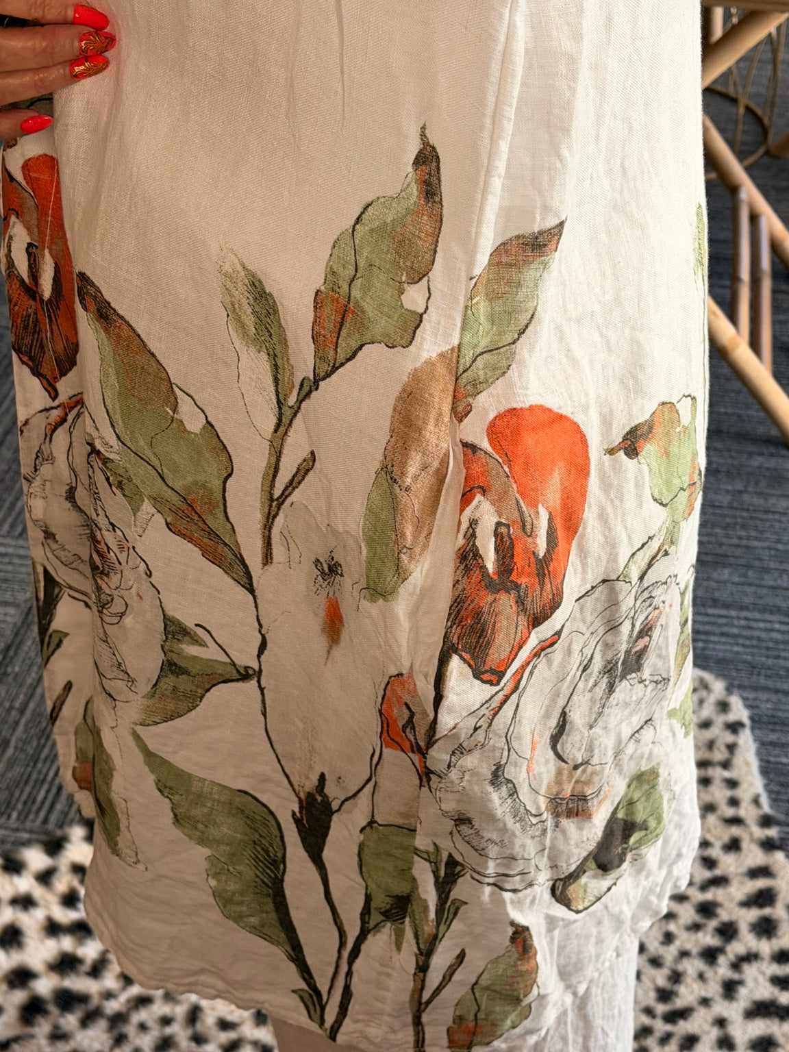 Veste longue Élégance en lin