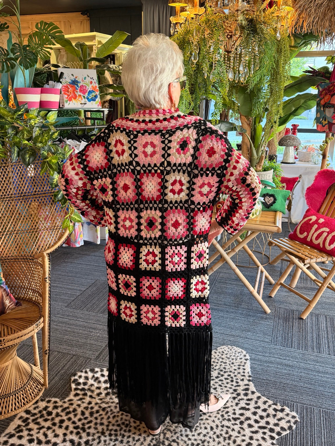 Gilet en crochet "Granny"