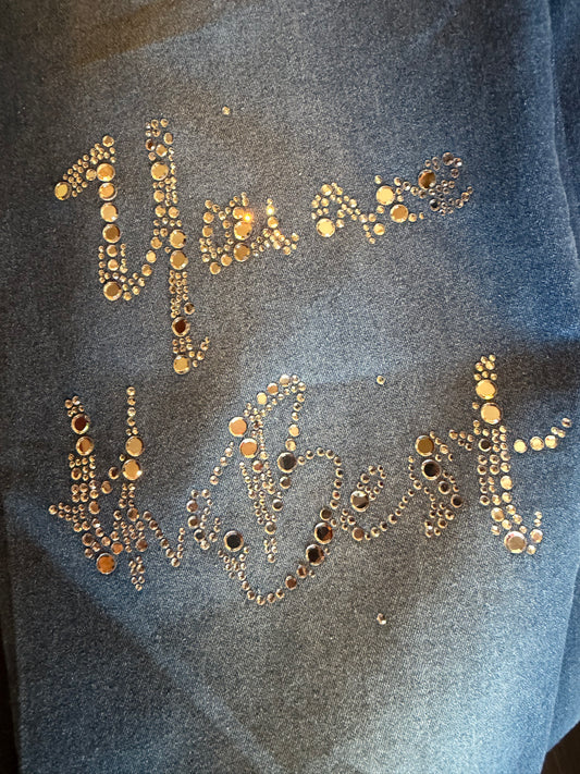 Jean magique avec strass