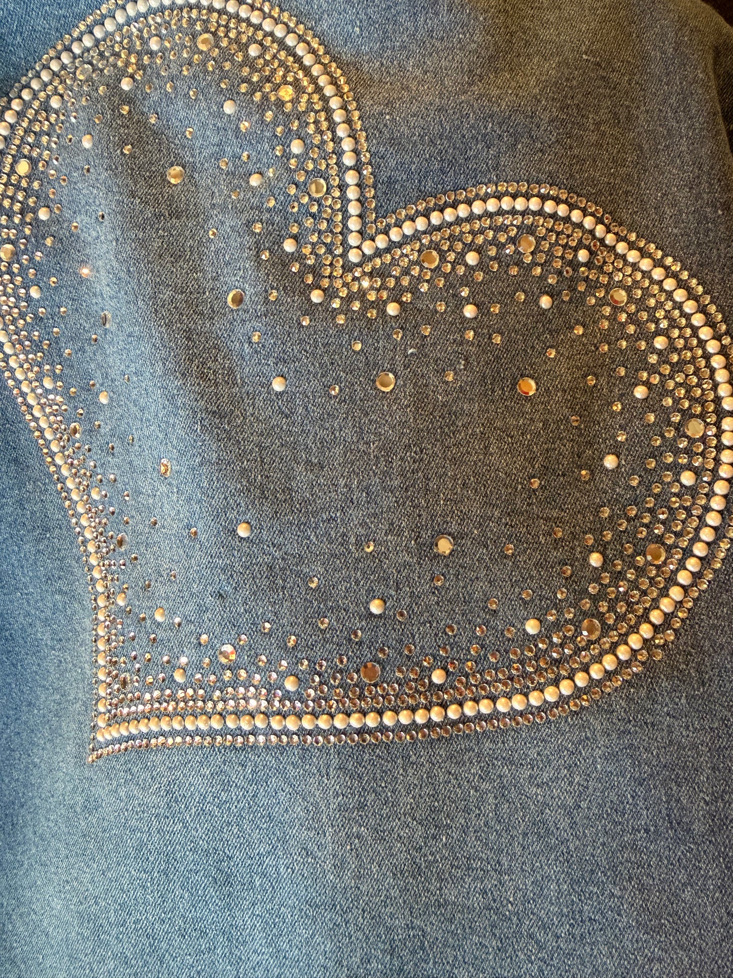 Jean magique avec strass