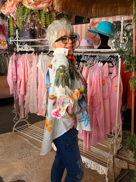 Chemise tropical Color