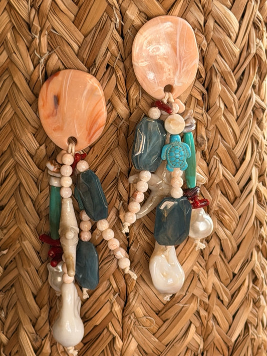 Boucles "Lagune Douce"