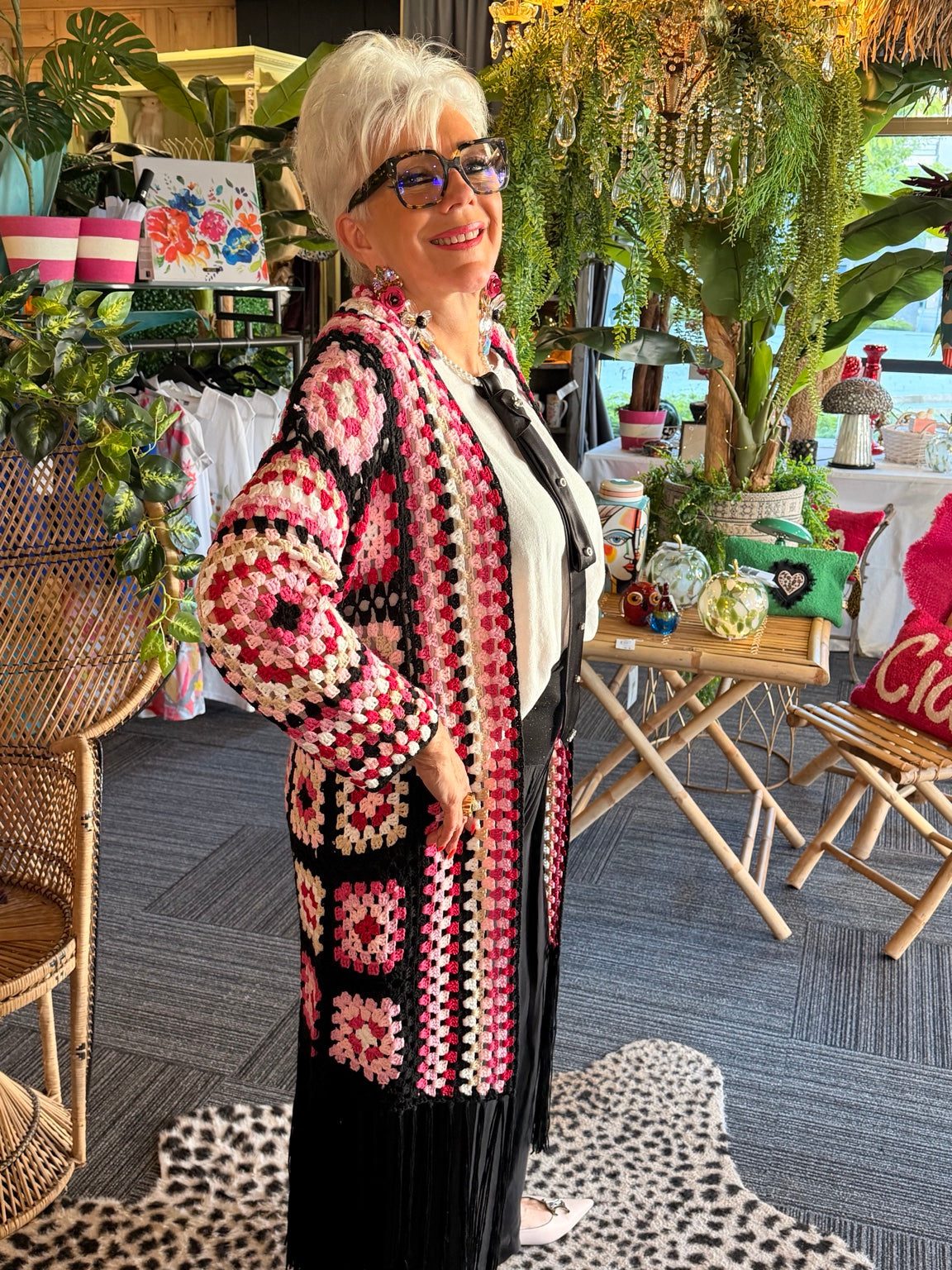 Gilet en crochet "Granny"