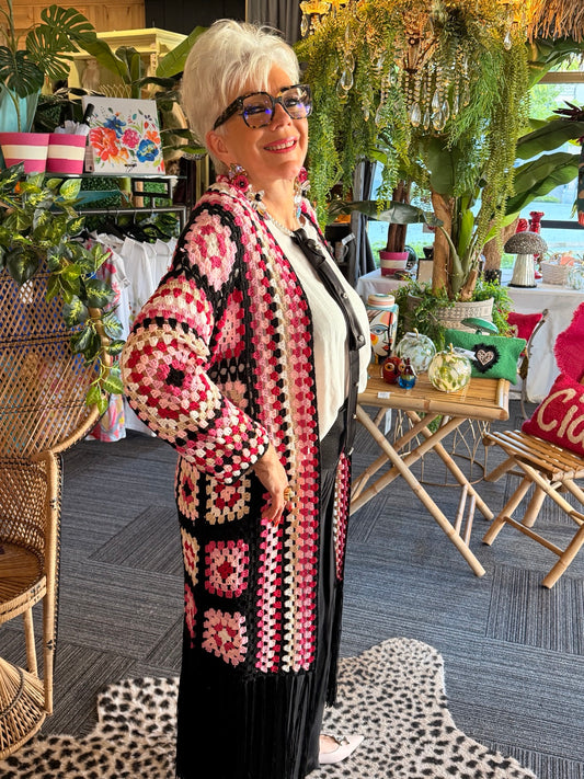 Gilet en crochet "Granny"