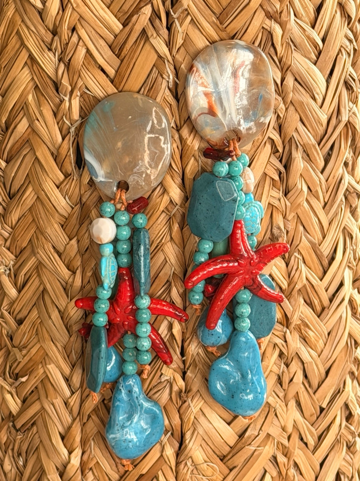 Boucles "Corail Chic"