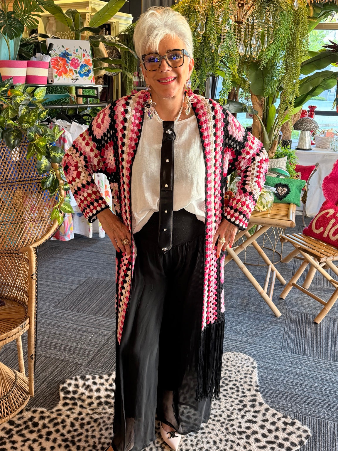 Gilet en crochet "Granny"